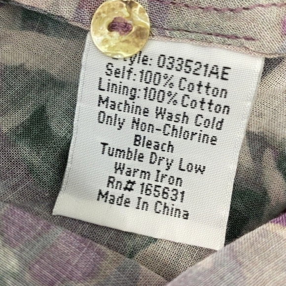 NWT JOHNNY WAS Calme Buttoned Boho Raglan Floral Slip Maxi Dress sz XS - Picture 11 of 11